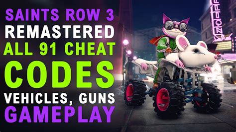 Throw yourself into harm&39;s way to earn cash and respect. . Saints row the third all car cheats